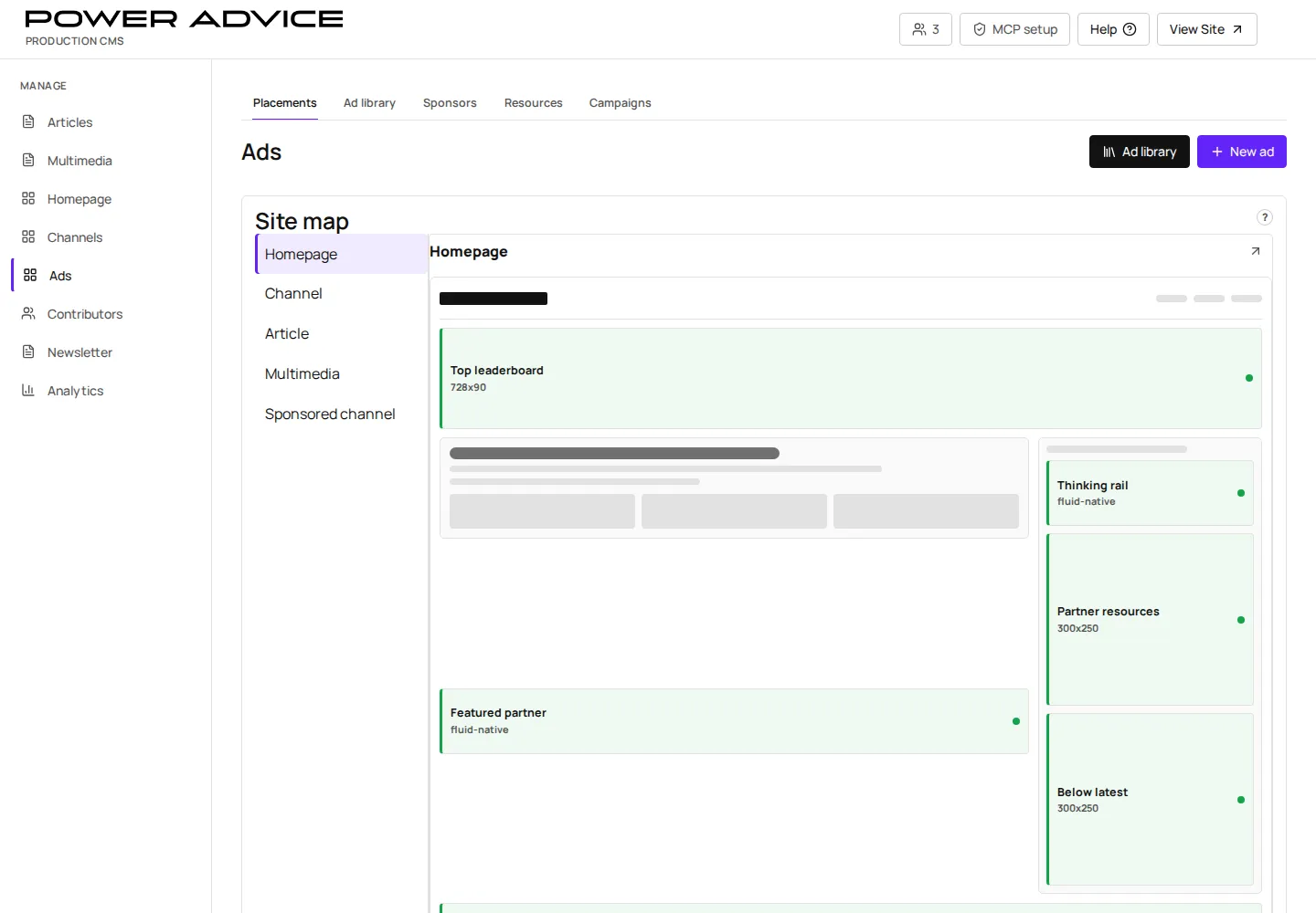 Authenticated Ads workflow